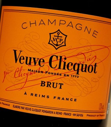 Bottle of Veuve Clicquot Champagne